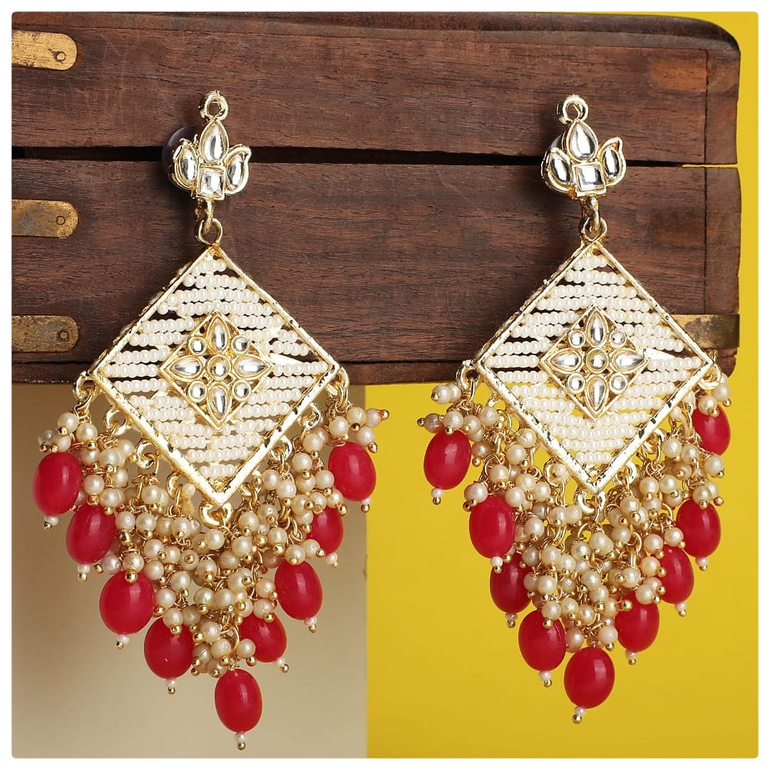 Rani Pink Designer Chandbali - original photo