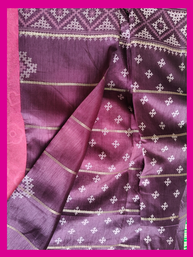Magenda Dola Silk Saree