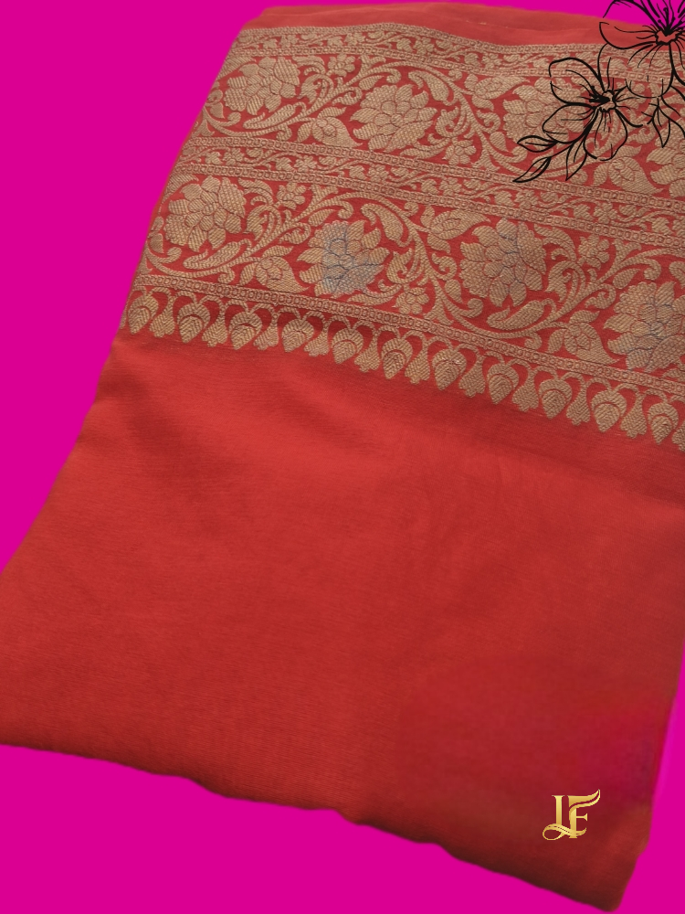 Red Heavy Border Warm Silk Saree