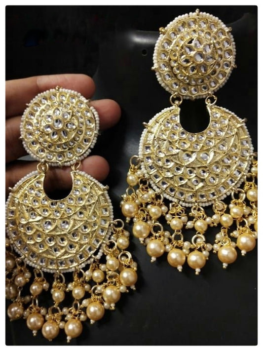 Mustard Zaanish Chaandbali Earrings