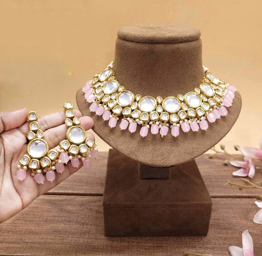 Baby Pink Aiz Jewellery Set