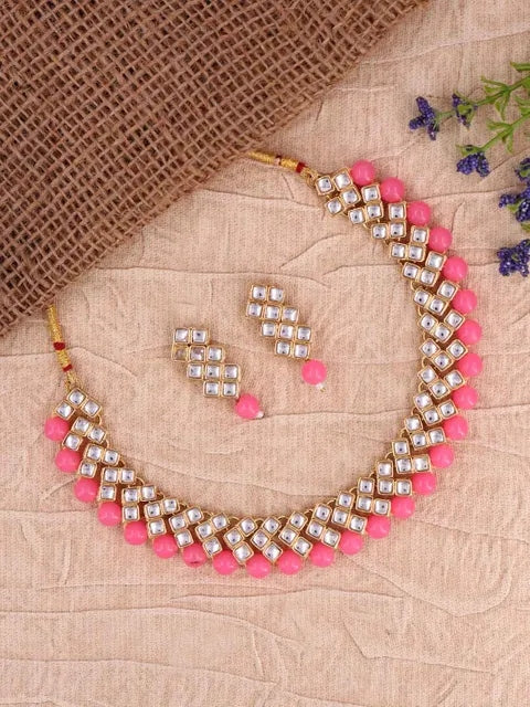 Pink Atika Jewellery Set