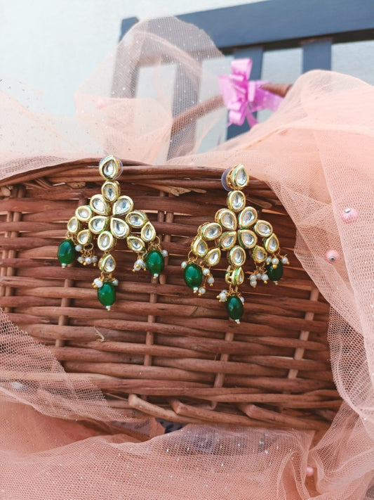Emerald Afia Designer Earrings