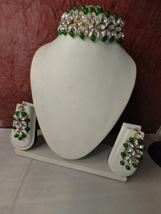 Green Tanisha Jewellery Set