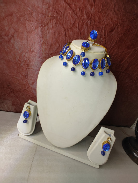 Lapis Mehar Jewellery Set
